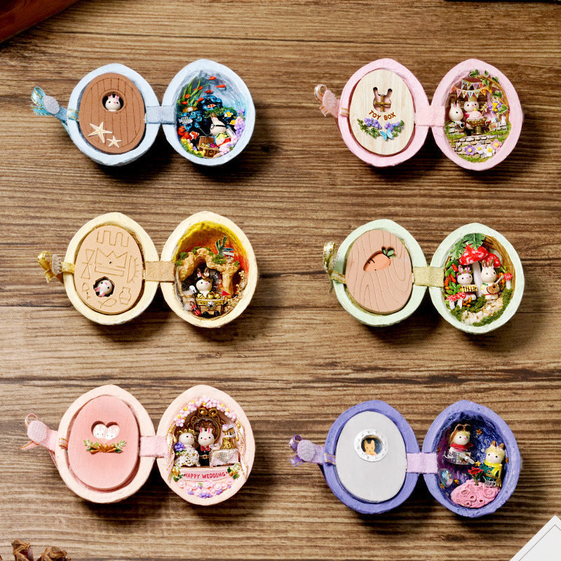 Walnussschalen DIY Modell