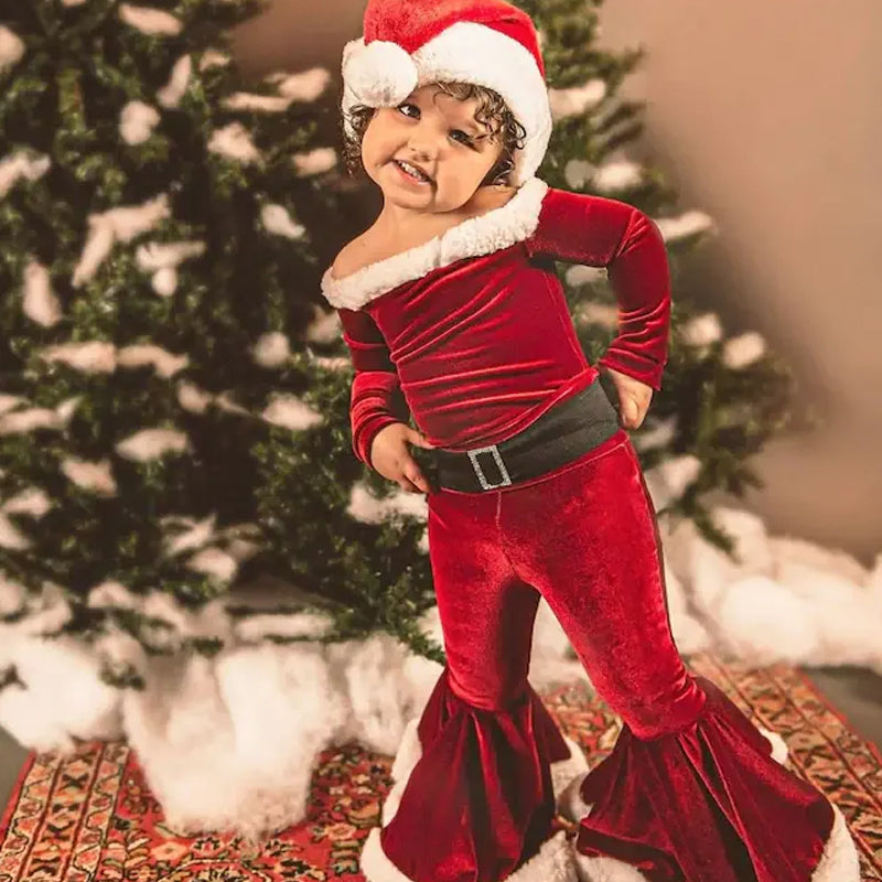 Weihnachtsthema Kinder Feiertagssatz