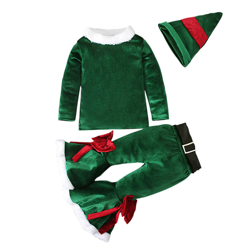 Weihnachtsthema Kinder Feiertagssatz