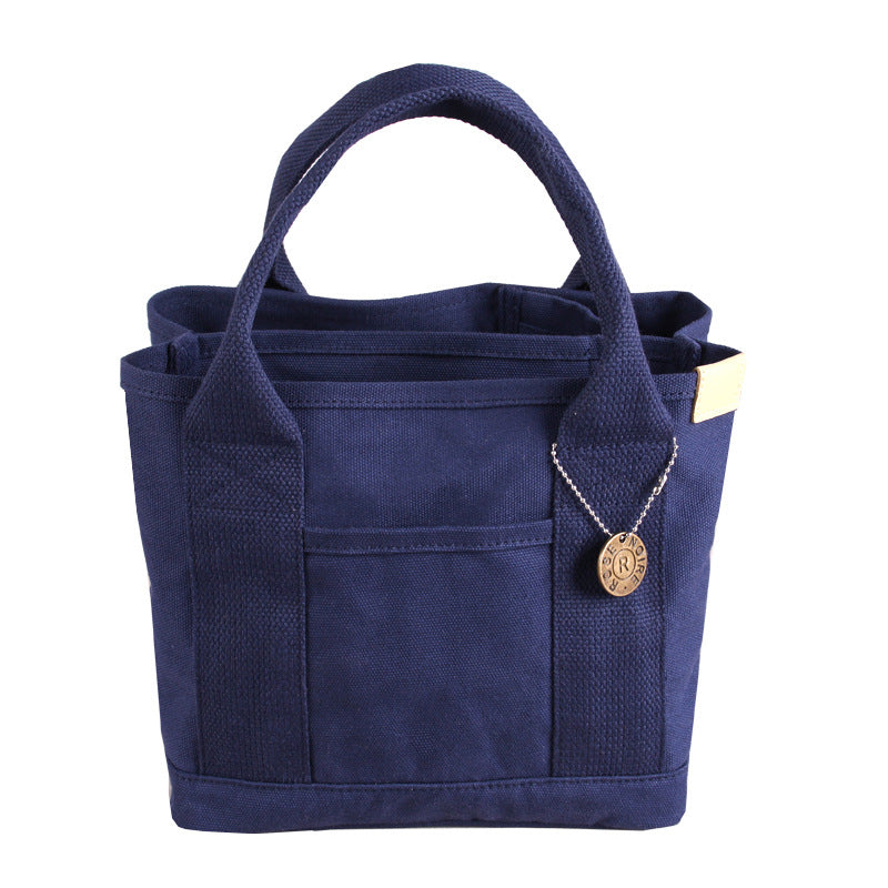 Damen Einfache Handtasche aus Segeltuch