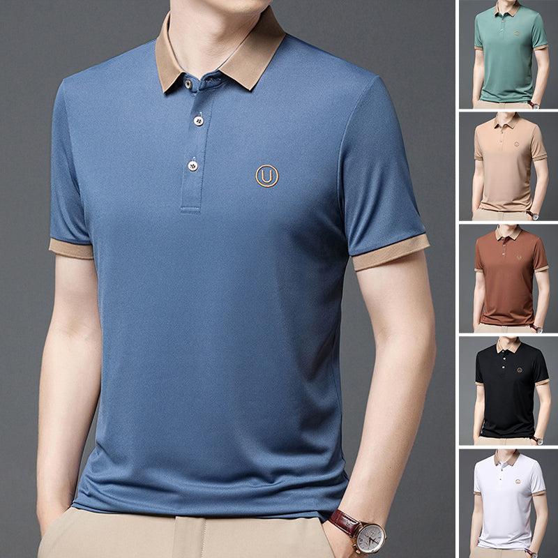 Business-Casual Besticktes Poloshirt