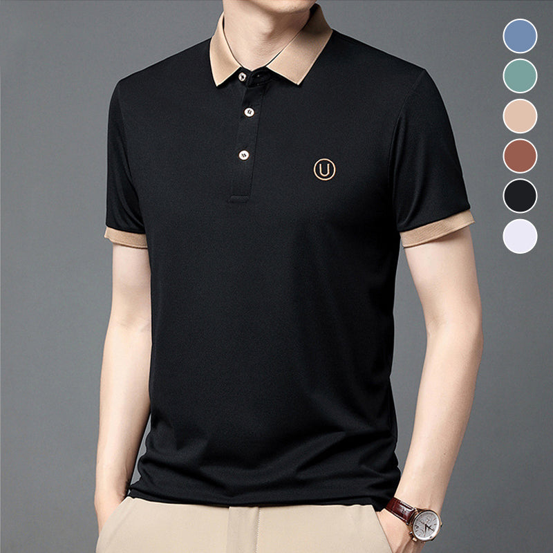 Business-Casual Besticktes Poloshirt
