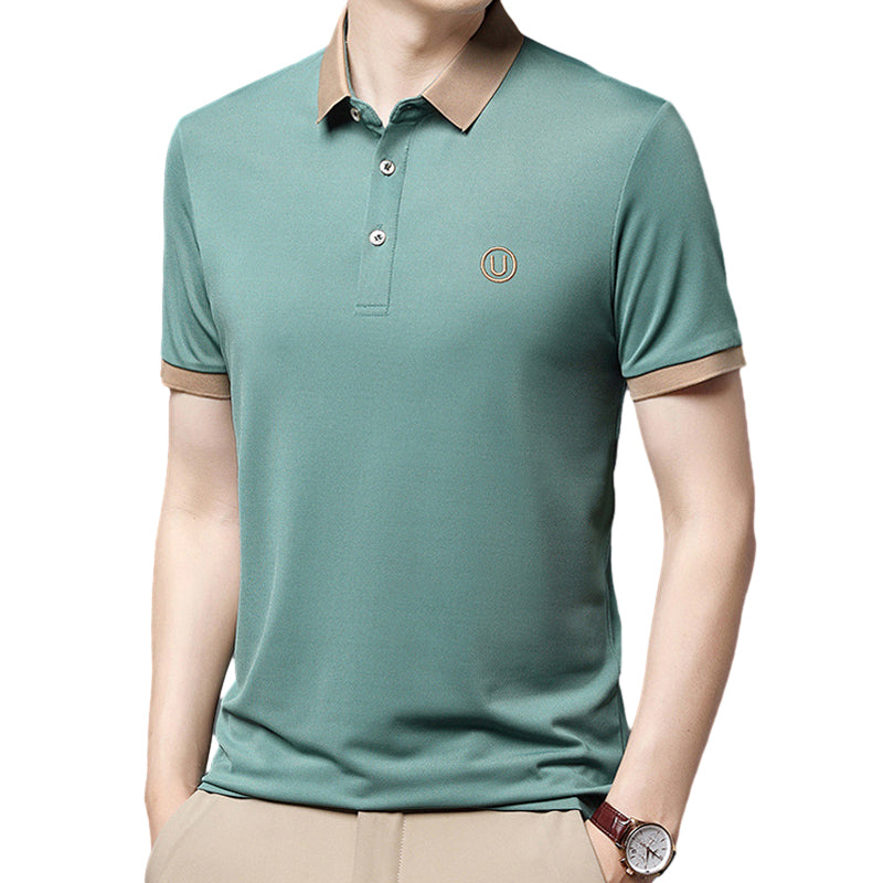 Business-Casual Besticktes Poloshirt