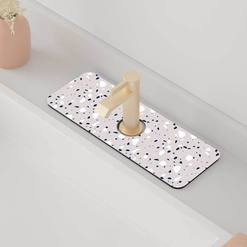 Absorbierende Matte für Wasserhähne aus Kieselgur