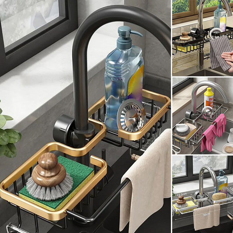 Rostfreier Space-Aluminium-Wasserhahn-Rack