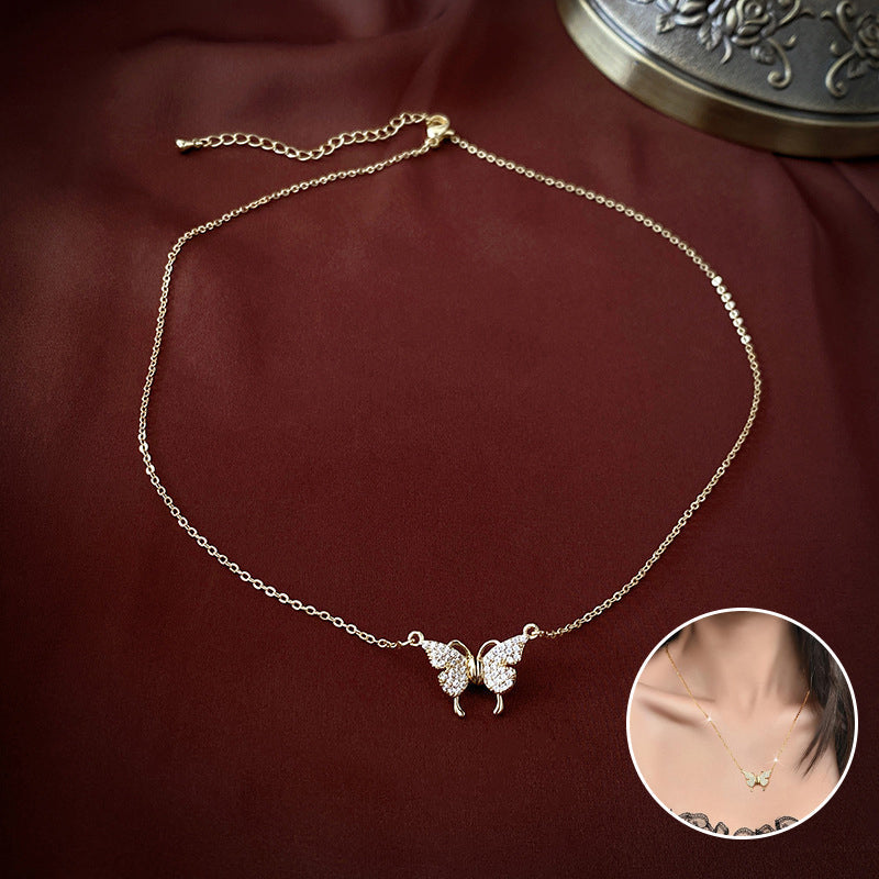 Magnetische Schmetterling Patchwork-Halskette