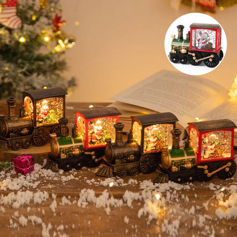 Weihnachtskristall-Schneezuglicht