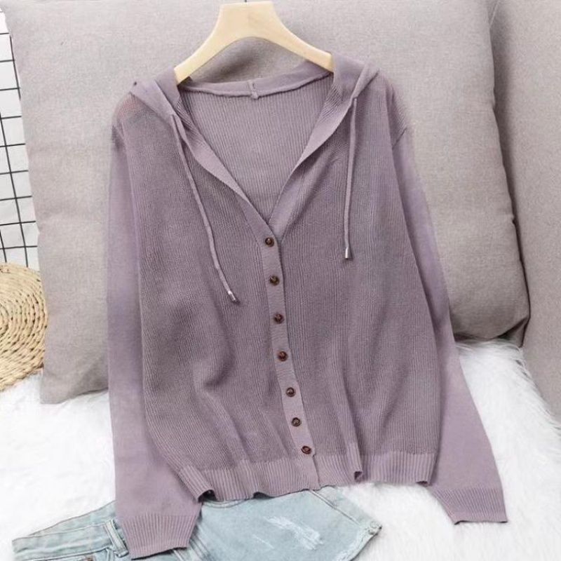 Eisseide Gestrickter Cardigan