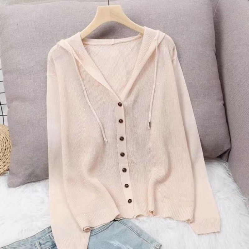 Eisseide Gestrickter Cardigan