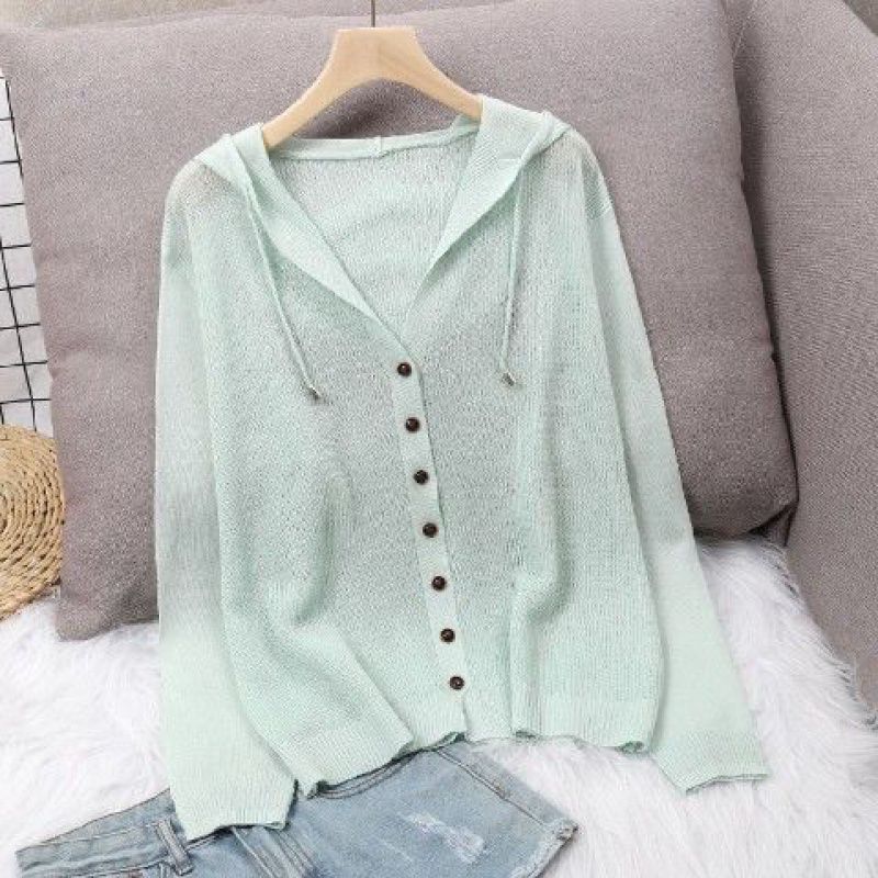 Eisseide Gestrickter Cardigan