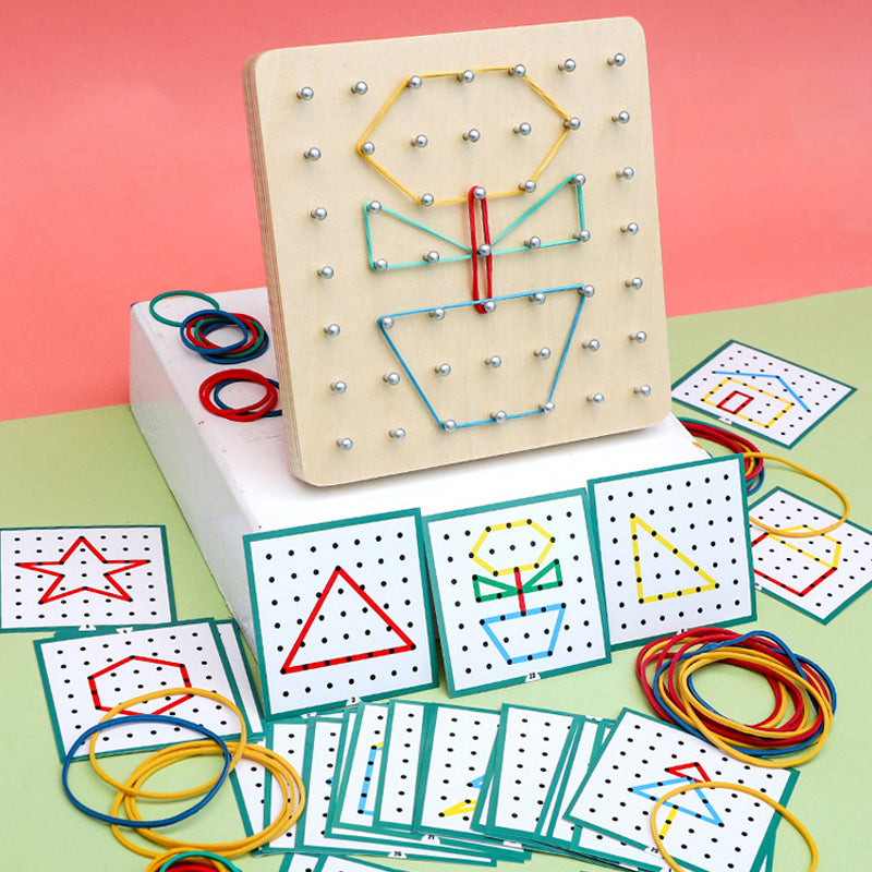 Geoboard aus Holz