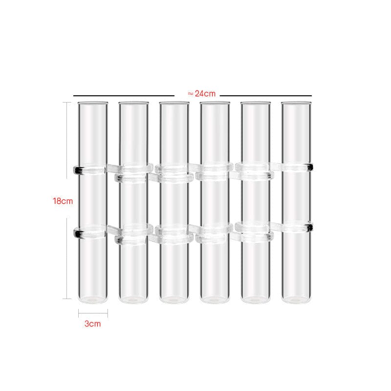 Kreative Reagenzglasvase aus Glas